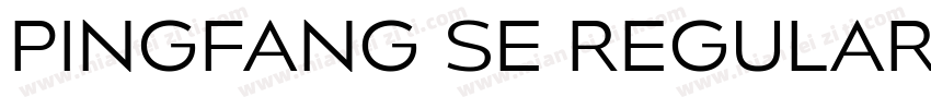 PINGFANG SE REGULAR字体转换
